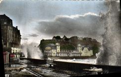 CPA Granville (Manche) Grande Maree