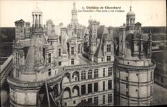 CPA Chateau De Chambord Les Combies Vue prise a vol d'oiseau