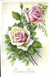 CPA Bonne Fete Fleurs