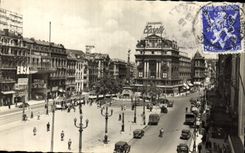 CPA Bruxelles Place De Brouque