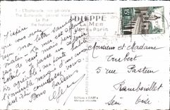 CPA Dieppe Vues Panoramiques L'Esplanade Vue generale Le Port Bateau Tennis