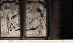 CPA Orleans Chemin de Croix de la Cathedrale Quatorzieme Station Jesus est mis dans le Sepulcre