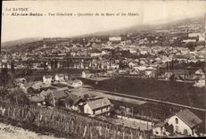 CPA La Savoie Aix les Bains Vue generale Quartier de la Gare et les Hotels 