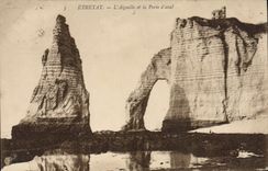 CPA Etretat L'Aiguille et la Porte d'aval 