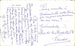 CPA Biarritz Villa Belze et Port Vieux