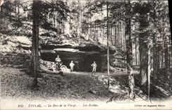 CPA Epinal Le Bois de la Vierge Les Roches 