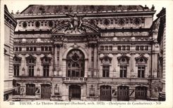 CPA Tours Le Theatre Municipal Rochard arch 1872 Sculptures de Combarieux 