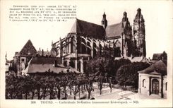 CPA Tours Cathedrale St Gatien monument historique 