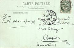 CPA Fontainebleau Le Chateau L'Escalier de fer a cheval 