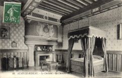 CPA Azay le rideau Le Chateau La Chambre du roi 