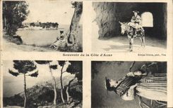 CPA Souvenir de la Cote d'Azur 