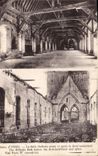 CPA Halles d'Ypres La Salle Delbeke avant et apres le Bombardement 