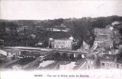 CPA Niort Vue sur la Sevre prise du Donjon 