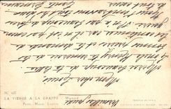 CPA La Vierge a la Grappe Paris Musee Louvre 