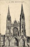 CPA Rouen Eglise Saint Ouen Facade 