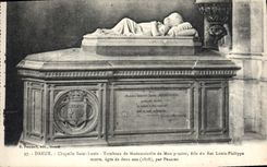 CPA Dreux Chapelle Saint Louis Tombeau de Mademoiselle de Montpensier fille du Roi Louis Philippe 