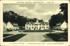 CPA Reproduction de Mount Vernon Maison de George Washington Paris Exposition coloniale internationa