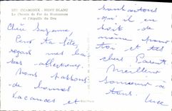 CPA Chamonix Mont Blanc le chemin de fer du Montenvers et l'aiguille du Dru 