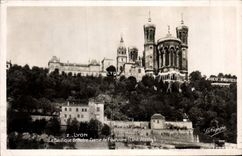 CPA Lyon La Basilique de Notre dame de Fourviere cote Abside 