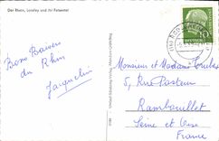 CPA Der Rhein Loreley und ihr Felsental