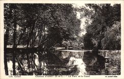 CPA Chateau d'Anet le parc et le canal 