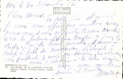 CPM Bordeaux Gironde les Fleches de la cathedrale St Andre Golerie Rosace Portique ogival facade Nor