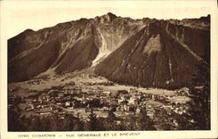CPA Chamonix vue generale et le Brevent 
