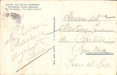 CPA Ile Saint Honorat monastere Eglise Abbatiale 