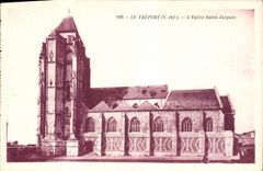 CPA Le Treport l'Eglise Saint Jacques 
