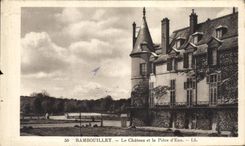 CPA Rambouillet le chateau et la piece d'Eau 
