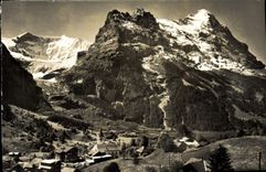 CPA Grindelwald Fiescherhorner hornil u Elger 