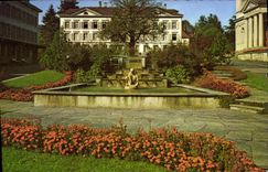 CPA Klimakurrort heiden kirchplatz mit Doribrunnen Anlage 