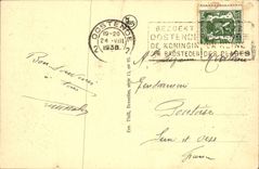 CPA Ostende l'horloge Fleurie 