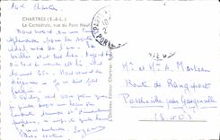 CPA Chartres La Cathedrale vue du Pont Neuf 