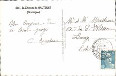 CPM Le Chateau de Hautefort Dordogne 