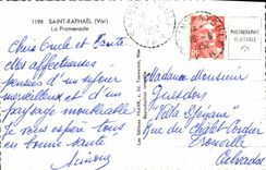 CPA Saint Raphael Var La Promenade 