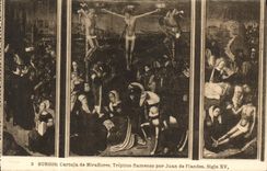 CPA Burgos Cartuja de Miraflores Triptico flameneo per Juan de Flandes Siglo XV 