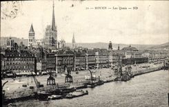 CPA Rouen Les Quais 