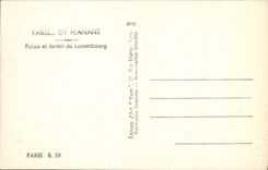 CPA Paris En Flanant Palais et Jardin du Luxembourg 