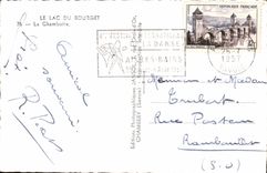 CPM Le lac du Bourget la Chambotte Bateaux