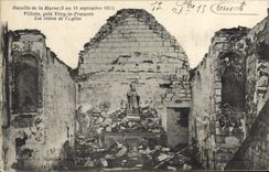 CPA Militaria bataille de la Marne 6 au 12 sep 1914 Villotte pres Vitry le Francois les restes de l'