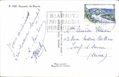 CPA Souvenir de Biarritz 