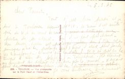 CPA Toulouse vue plongeante sur le pont Neuf et l'hotel Dieu 