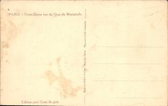 CPA Paris Notre Dame vue du Quai de Montebello 