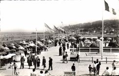 CPM Deauville plage Fleurie les planches et la plage 