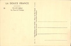 CPA Vichy Allier la Tour de l'Horloge 