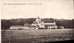 CPA Petit Seminaire de Fontgombaud l'Abbaye vue de la gare 