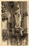 CPA Bourg Ain Eglise de Brou Statuette du Tombeau de Marguerite d'Autriche Madeleine avant sa Conver