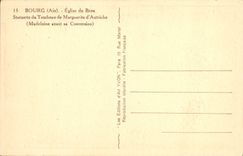 CPA Bourg Ain Eglise de Brou Statuette du Tombeau de Marguerite d'Autriche Madeleine avant sa Conver