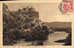 CPA A travers le Perigord Beynac et la Dordogne vue a l'Quest 